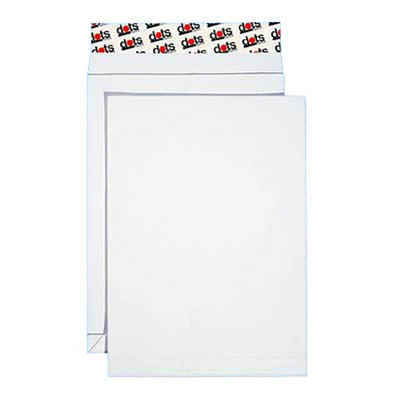 NO NAME Briefumschlag 50 Briefumschläge C4 ohne Fenster mit 2cm-Falte Haftverschluss weiß, Papiergewicht: 130g/qm; Haftklebend; 2cm Faltenbreite; Ohne Fenster