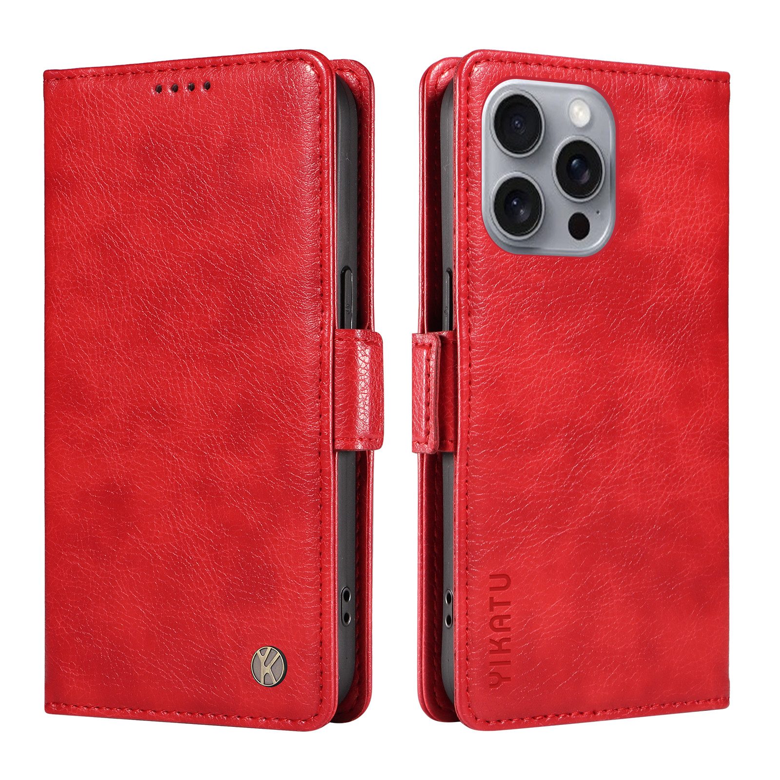 Innocase Handyhülle Handy Hülle Mit Kartenschlitz Flip Case Cover Tasche Leder für iPhone