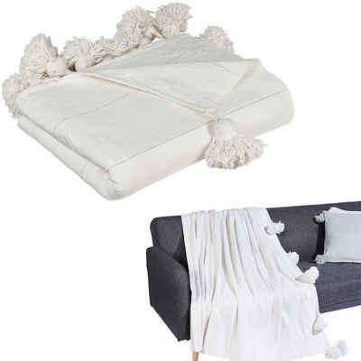 Marrakesch Orient & Mediterran Interior Pouf Bettüberwurf Souf, Tagesdecke, kuschelige Decke, Sofaüberwurf, Handarbeit