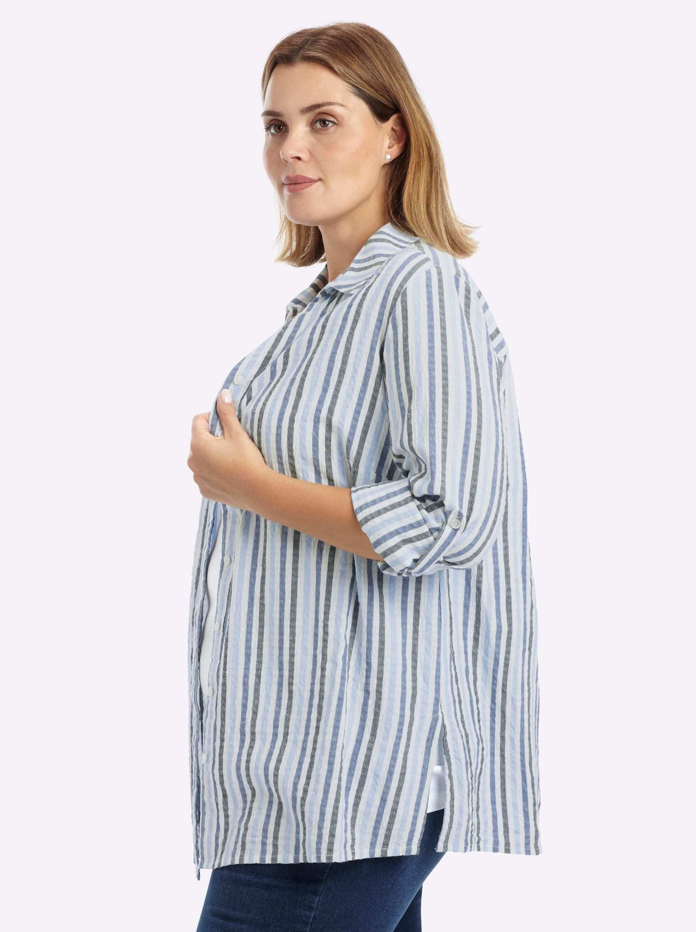 Sheego Klassische Bluse Langarm-Bluse Langarm