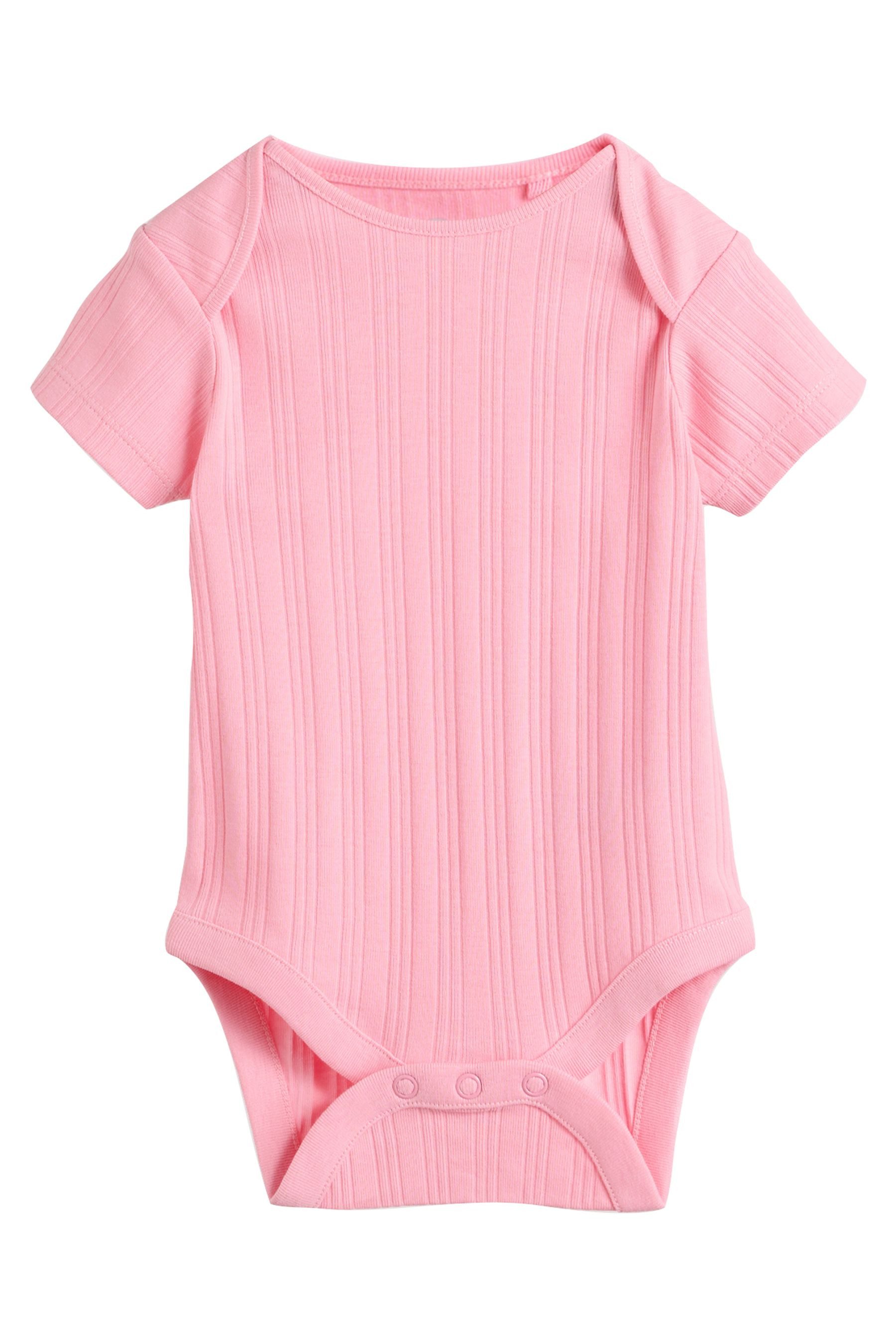 Next Kurzarmbody Kurzärmelige Babybodys im 5er-Pack (5-tlg)