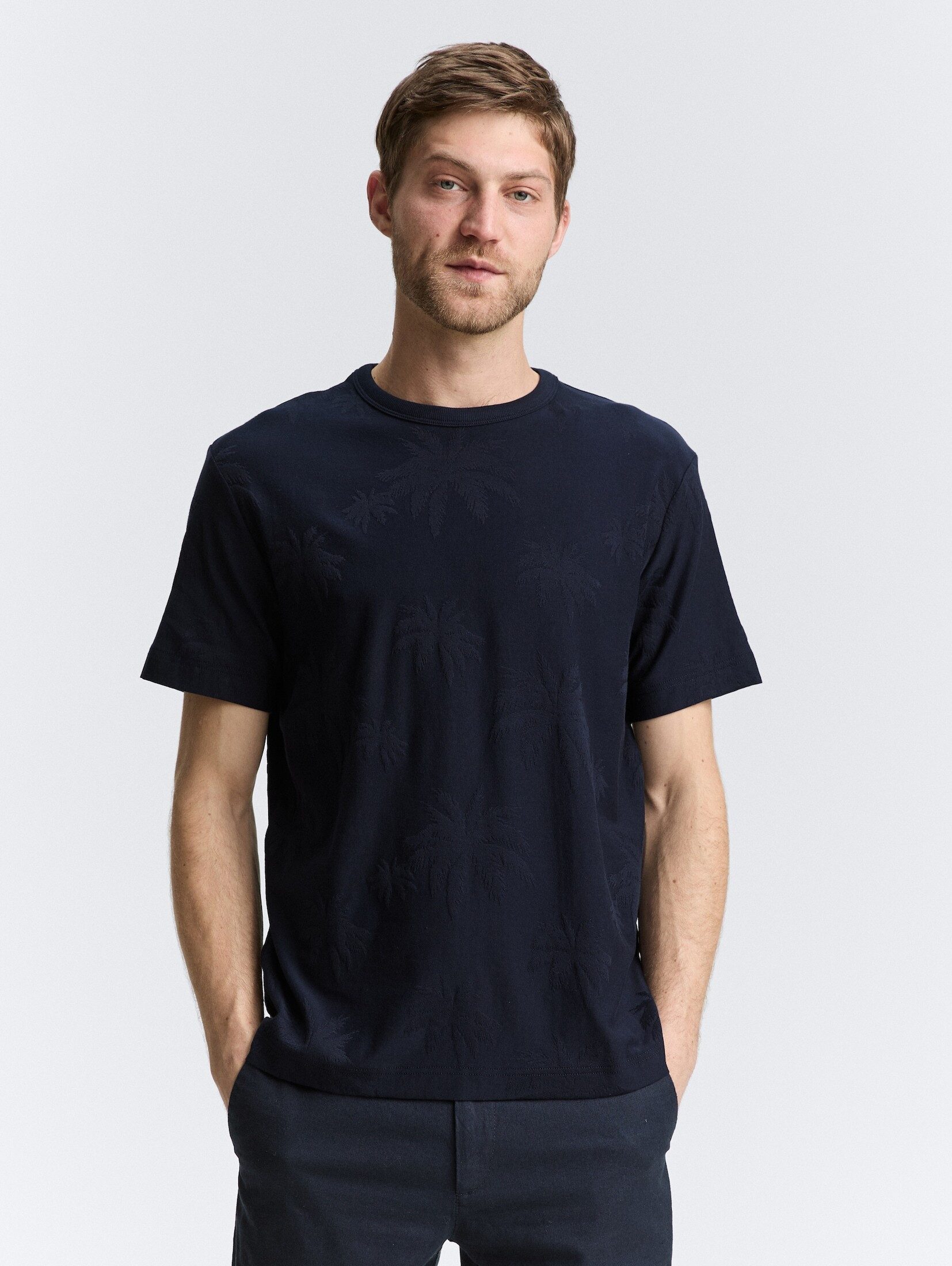 TOM TAILOR T-Shirt Jacquard T-Shirt mit günstig online kaufen
