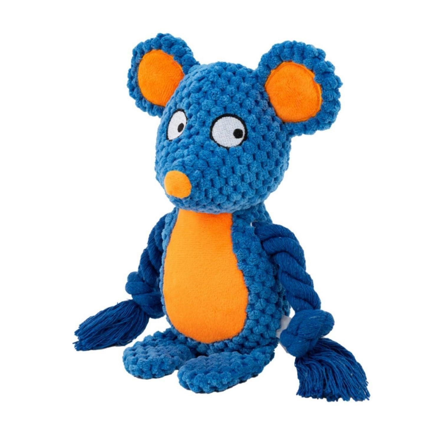 LuxusKollektion Plüschmäuse Hundespielzeug Plüsch Maus Blau Quietsch, Textil, (1-tlg)