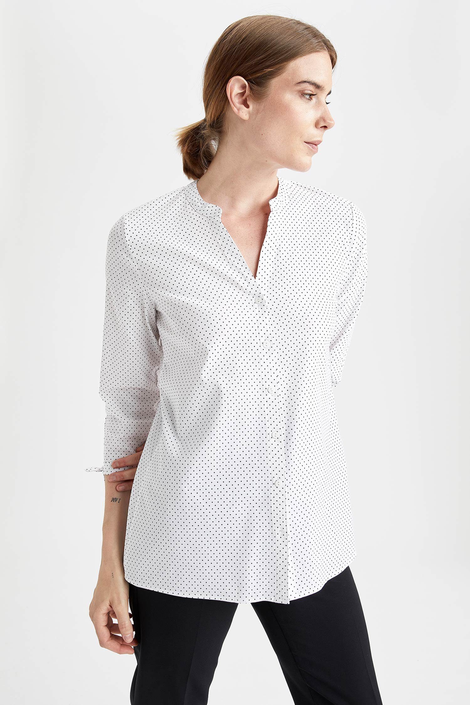 DeFacto Flanellhemd »Damen Hemd FITTED«, Langarm online kaufen | OTTO
