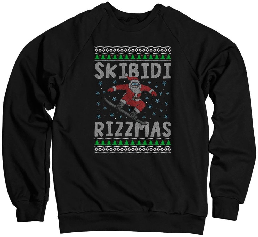 Rundhalspullover Skibidi Rizzmas Sweatshirt
