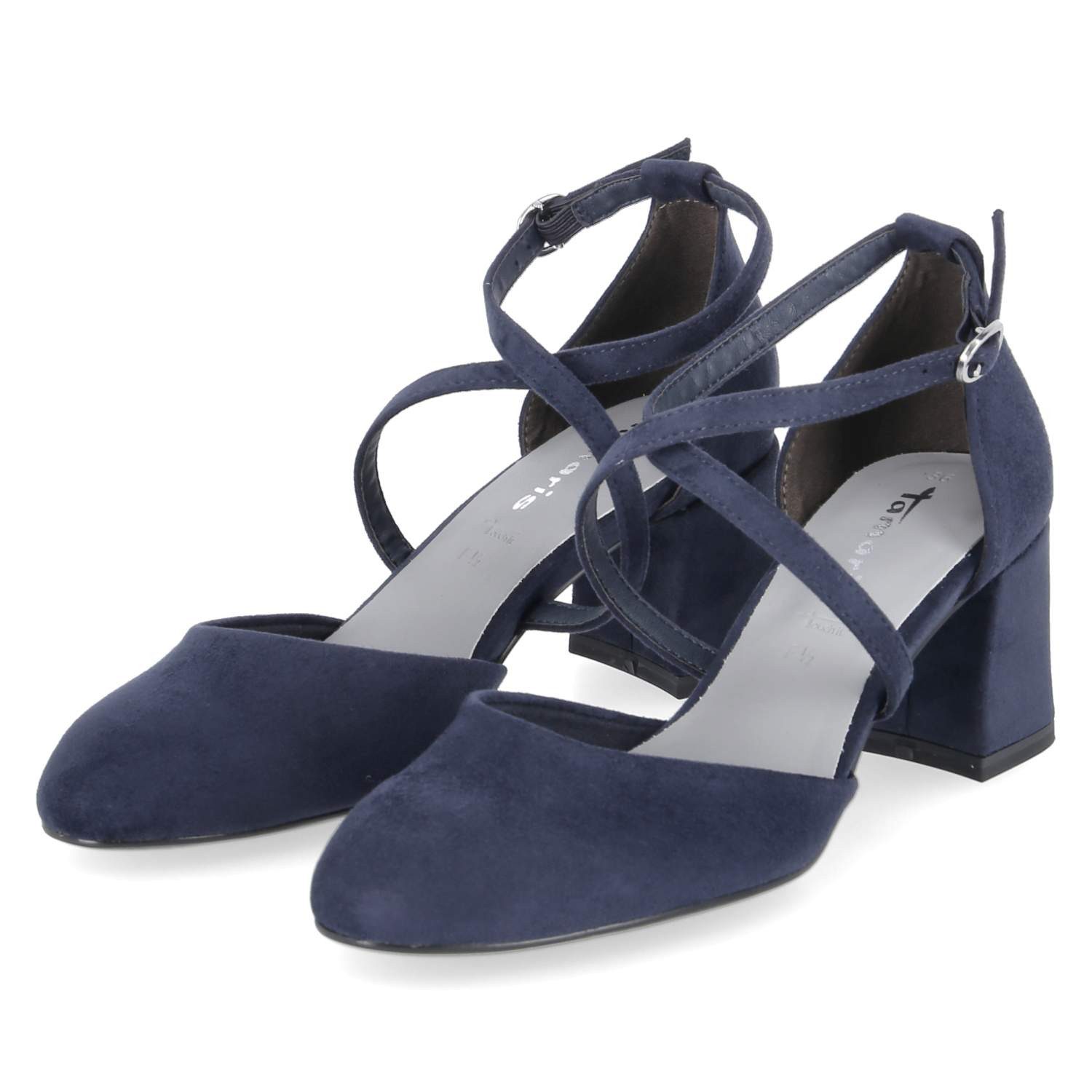 Tamaris Tamaris 1-22438-46-805 Damen Textil blau Keilpumps günstig online kaufen