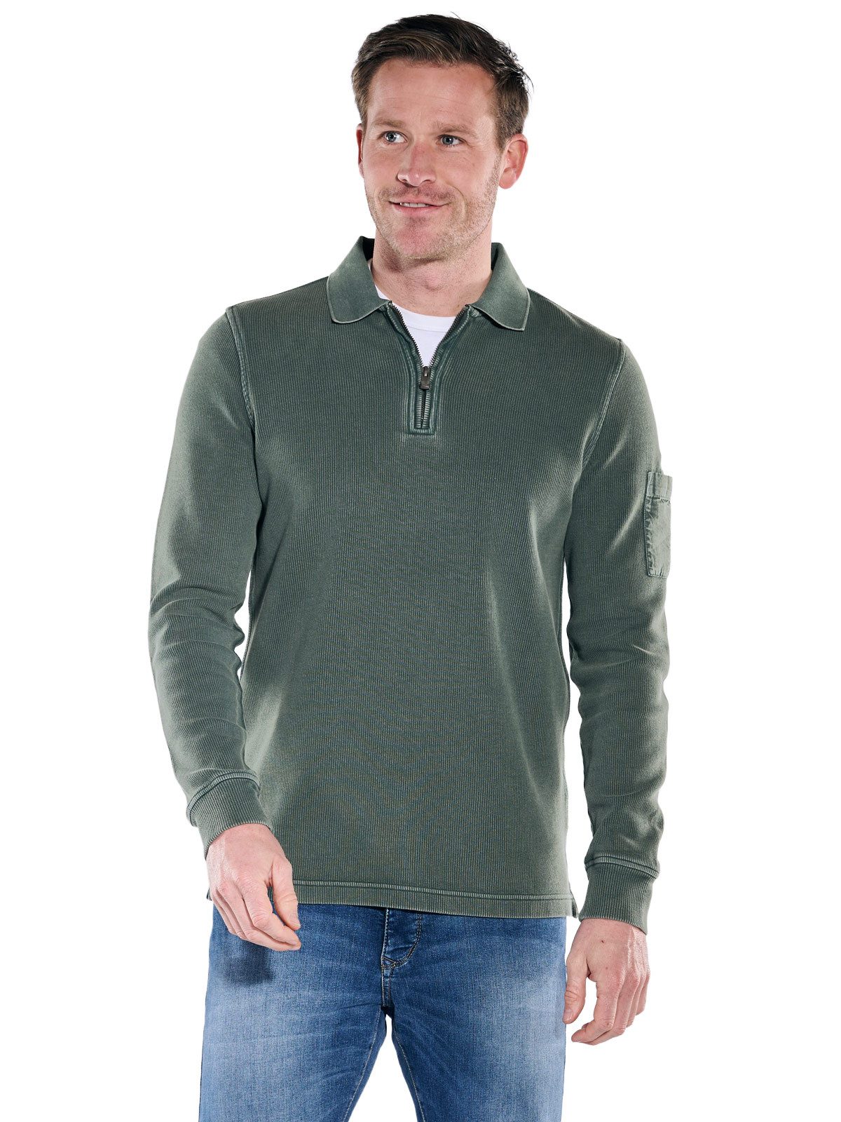 Engbers Sweatshirt engbers Herren Rugby-Shirt, Dunkelgruen