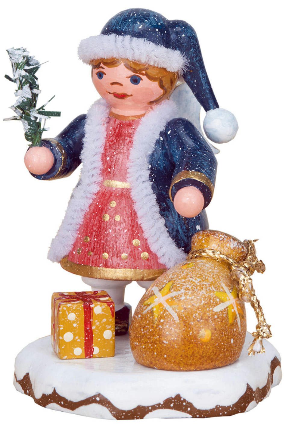 Hubrig Volkskunst Zschorlau Erzgebirge Sammelfigur Hubrig Winterkinder Himmelskind Ein Geschenk für dich