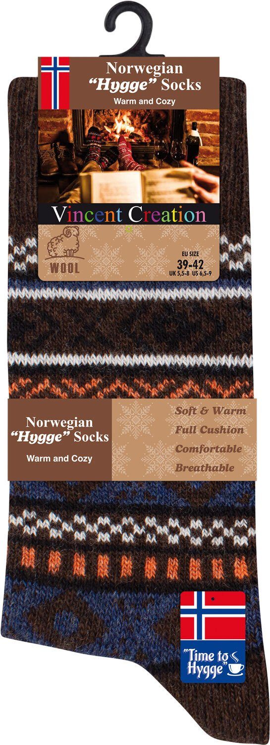 Wolle (3-Paar) Vincent mit Norwegersocken Creation® Socken Hygge