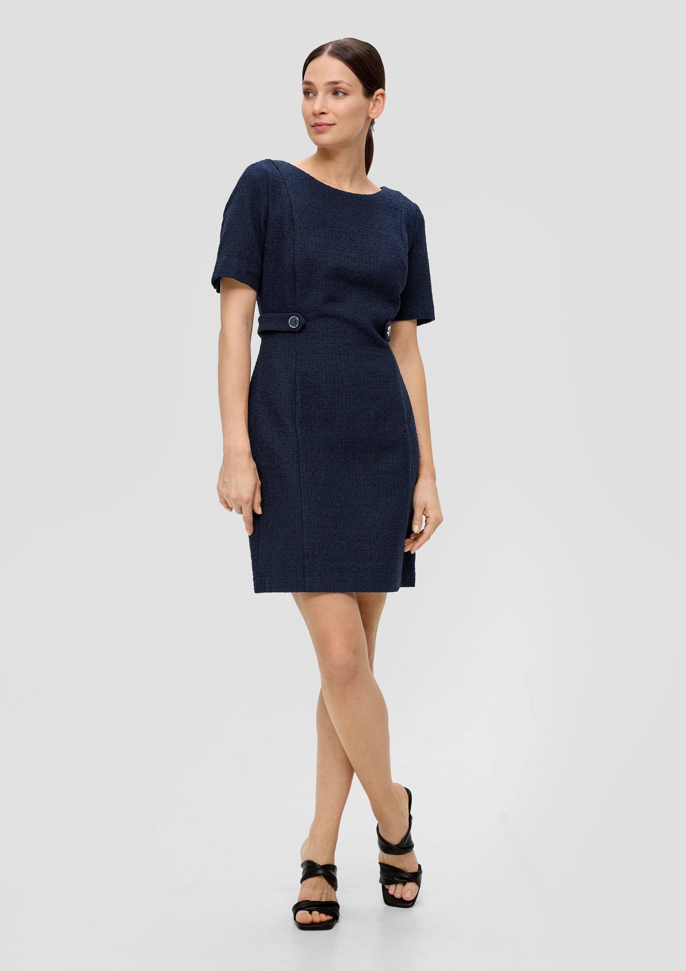 Minikleid Kleid aus Bouclé