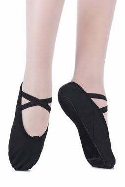 tanzmuster Ballettschuhe Dani mit ganzer Ledersohle Tanzschuh Ballettschläppchen für Mädchen