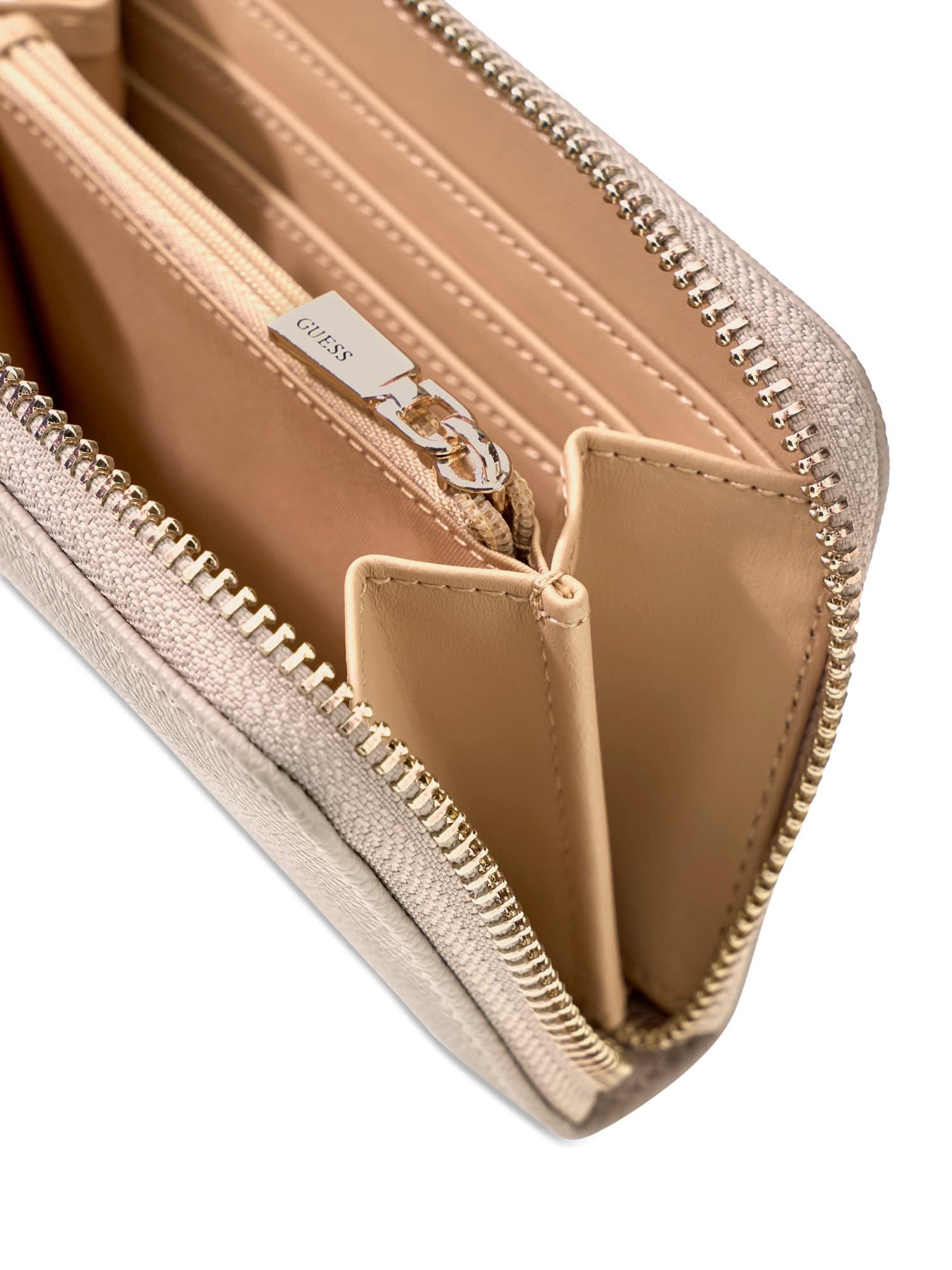Guess Geldbörse AMORETTE SLG MED ZIP AROUND, Damen Portemonnaie, Geldbeutel mit umlaufendem Reißverschluss – Bild 3 von 5