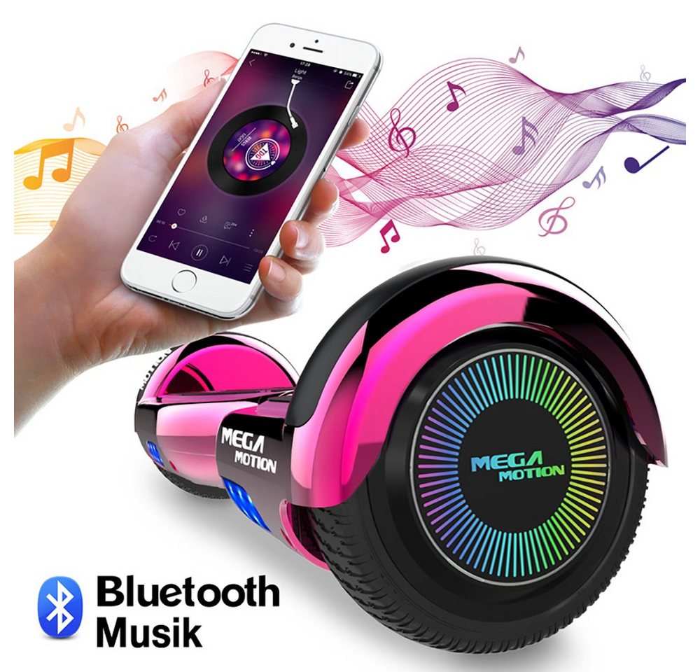 Thumbnail - Mega Motion Balance Scooter, 13,00 km/h, Hoverboard 6.5" mit LED licht