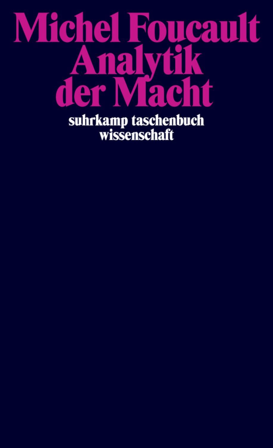 Analytik der Macht / Michel Foucault