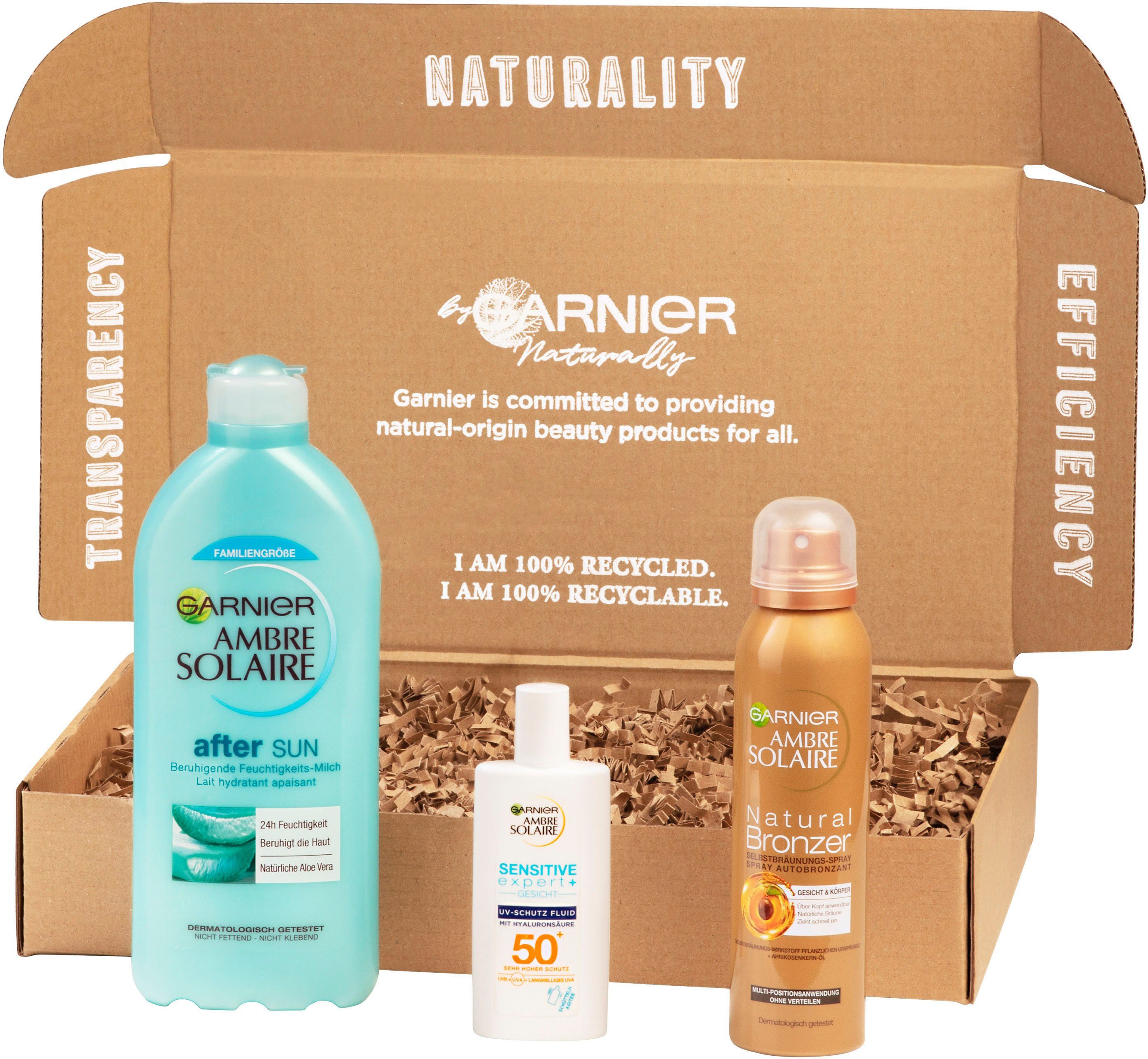 GARNIER Sonnenschutzfluid Ambre 3-tlg. Set, Solaire