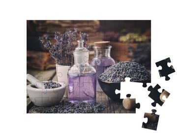 puzzleYOU Puzzle Ätherische Lavendeltinktur, 48 Puzzleteile, puzzleYOU-Kollektionen Kräuter