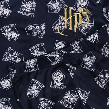 Sarcia.eu Schlafanzug Harry Potter Pyjama aus Velours, langärmelig, dunkelblau 2-3 Jahre