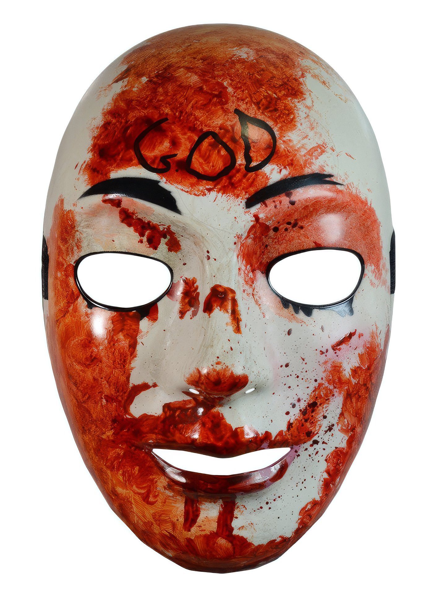 Trick or Treat Verkleidungsmaske The Purge Bloody God, Lizenzierte Halloweenmaske aus der berühmten Horrorserie
