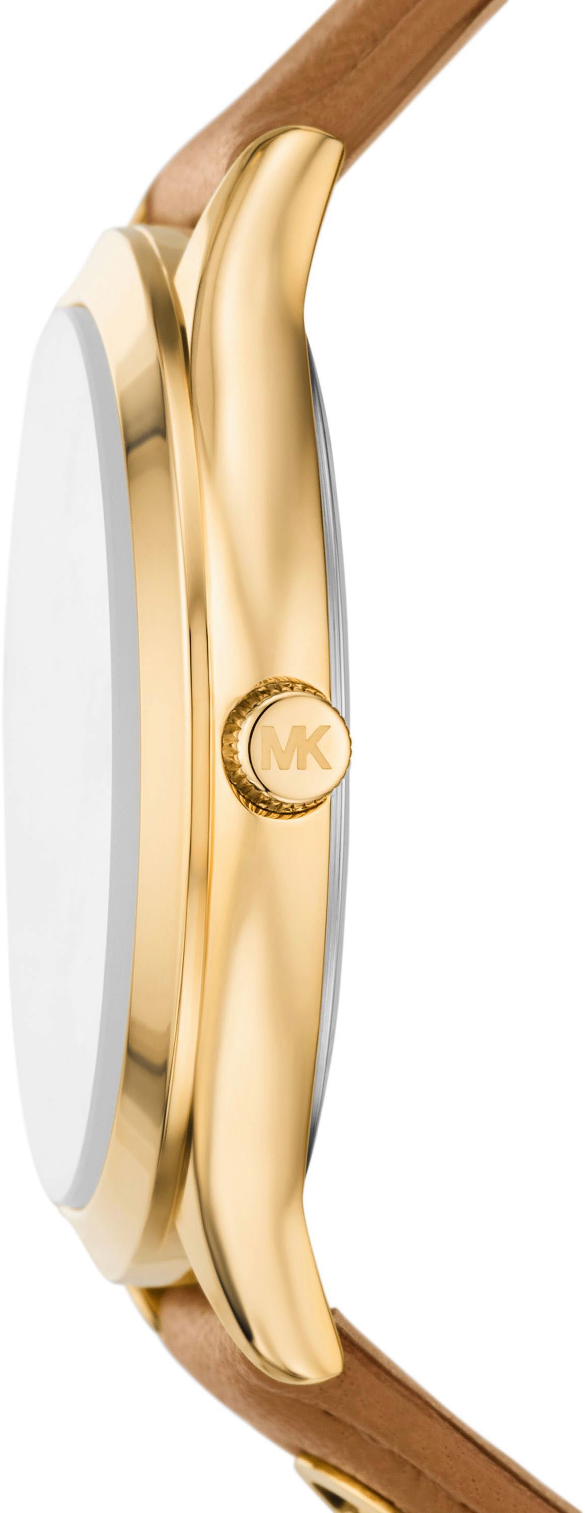 MICHAEL KORS Quarzuhr SLIM RUNWAY MK7543, Armbanduhr, Damenuhr, Lederarmban günstig online kaufen