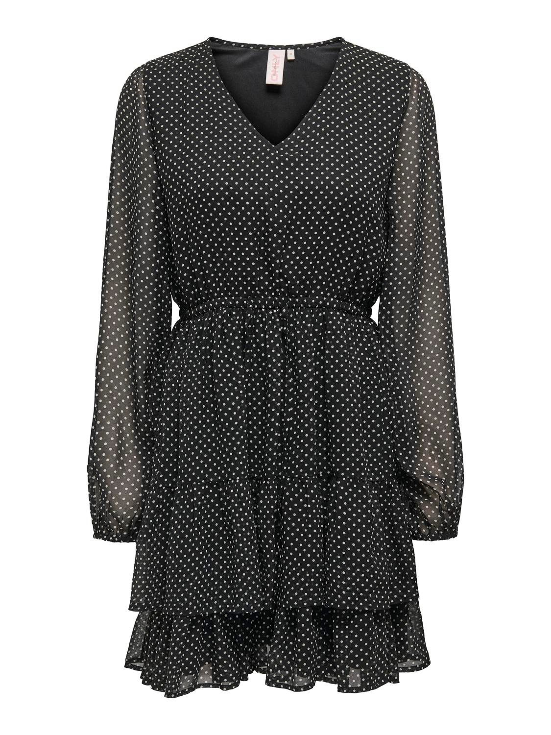 Chiffonkleid ONLROBEY ISABELLA LIFE V-NECK DRESS WVN