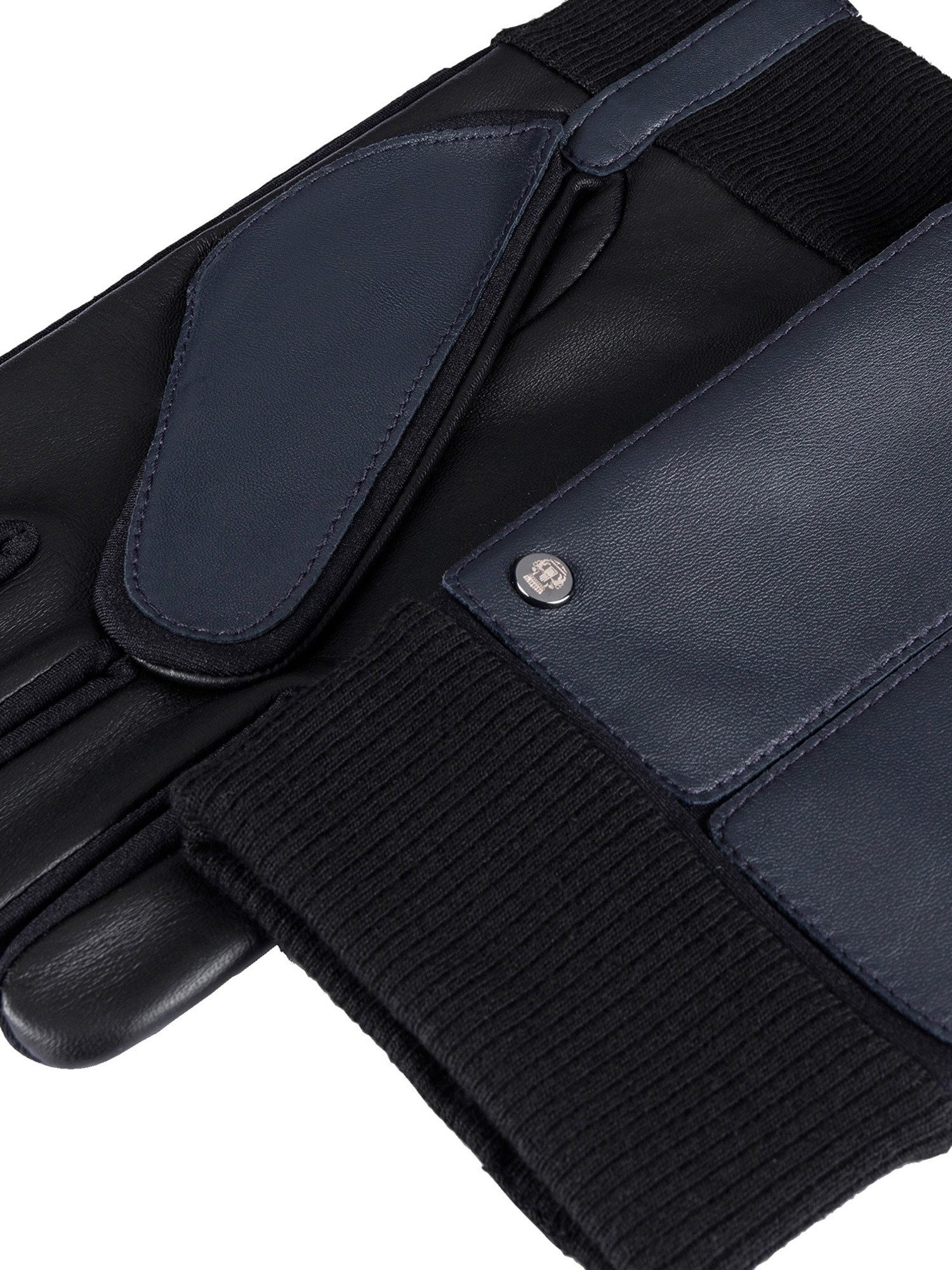 Roeckl Lederhandschuhe KOPENHAGEN TOUCH Lederhandschuhe mit Strickbund