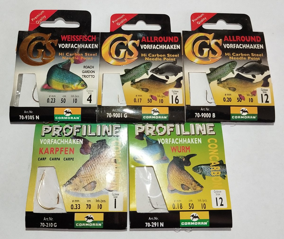 Wurmhaken Cormoran CGS/Profiline-Angelhakenset, 5-teilig