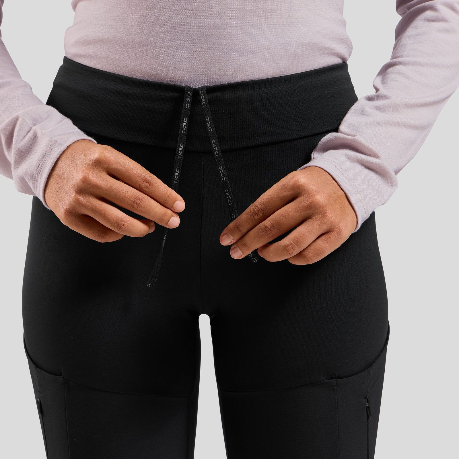 Odlo Outdoorhose Ascent Tights Wanderhose mit verstärkten Partien