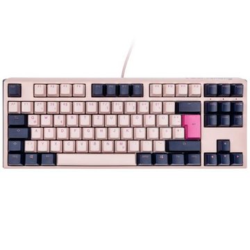 Ducky One 3 Fuji TKL Gaming-Tastatur (MX-Speed-Silver, DE-Layout QWERTZ, Pink / Blau)