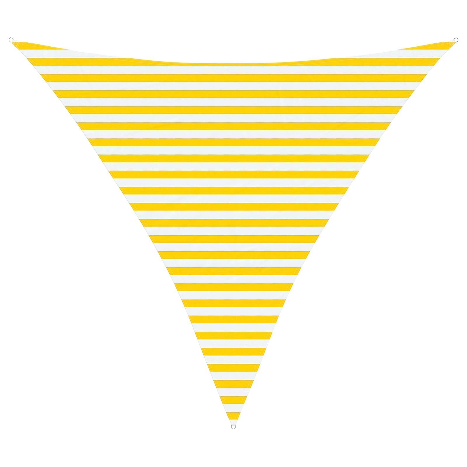 vidaXL Sonnensegel Sonnensegel Gelb und Weiß 3,6 x 3,6 x 3,6 m, (1-tlg)