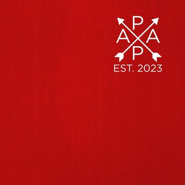 Quattro Formatee Kurzarmshirt Papa Est- 2023 - Vatertag Vater Herren T-Shirt (1-tlg)