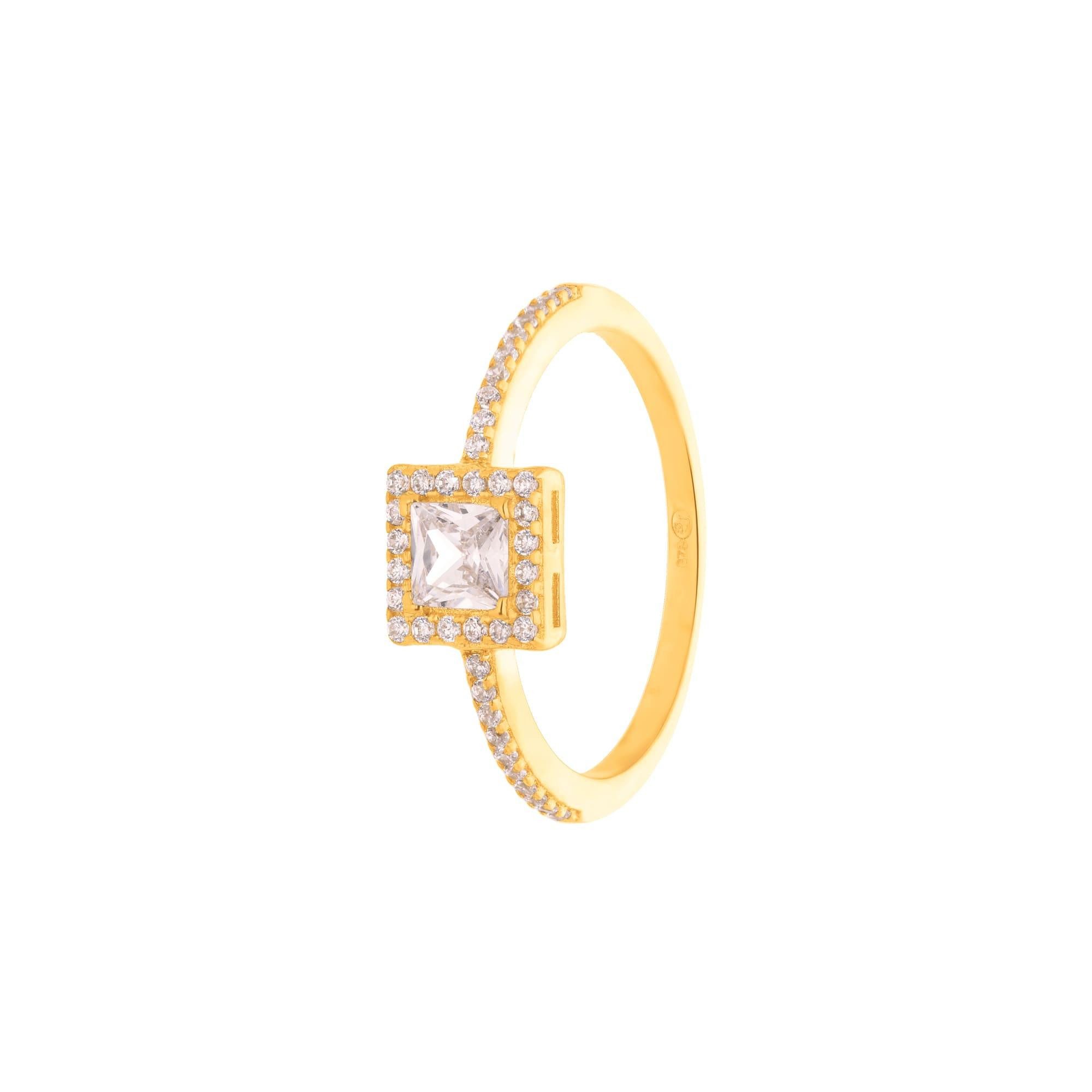 Suzan Gold Goldring 375er Gold Damenring – Echtgold Royalty Ring aus 375 Ge günstig online kaufen