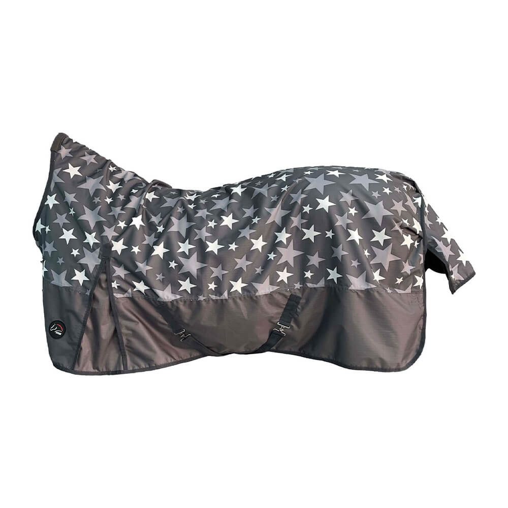 HKM Pferde-Übergangsdecke HKM Highneckdecke Cleveland Stars 600D Polarfleece