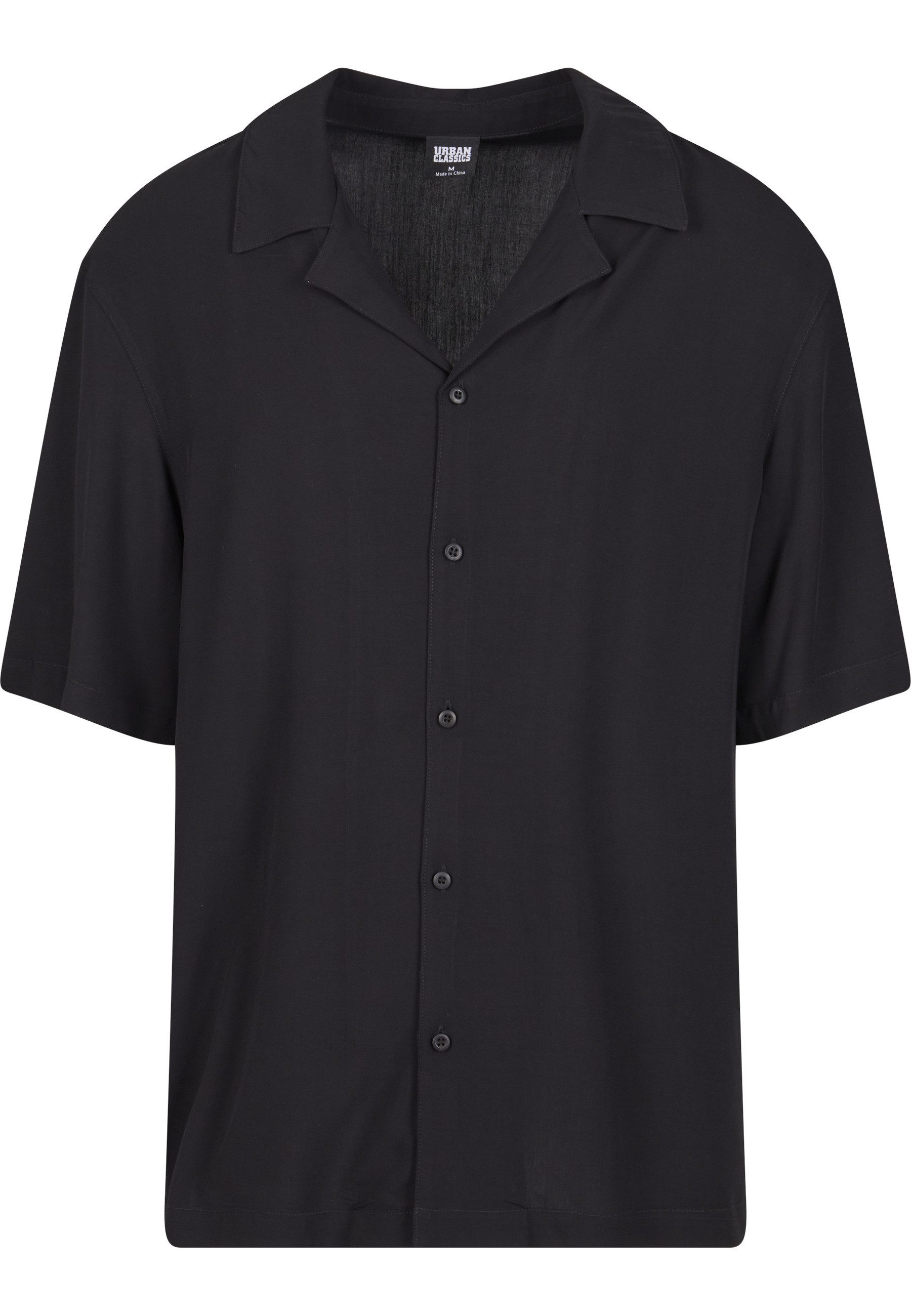 URBAN CLASSICS Langarmhemd Urban Classics Herren Loose Viscose Shirt (1-tlg)