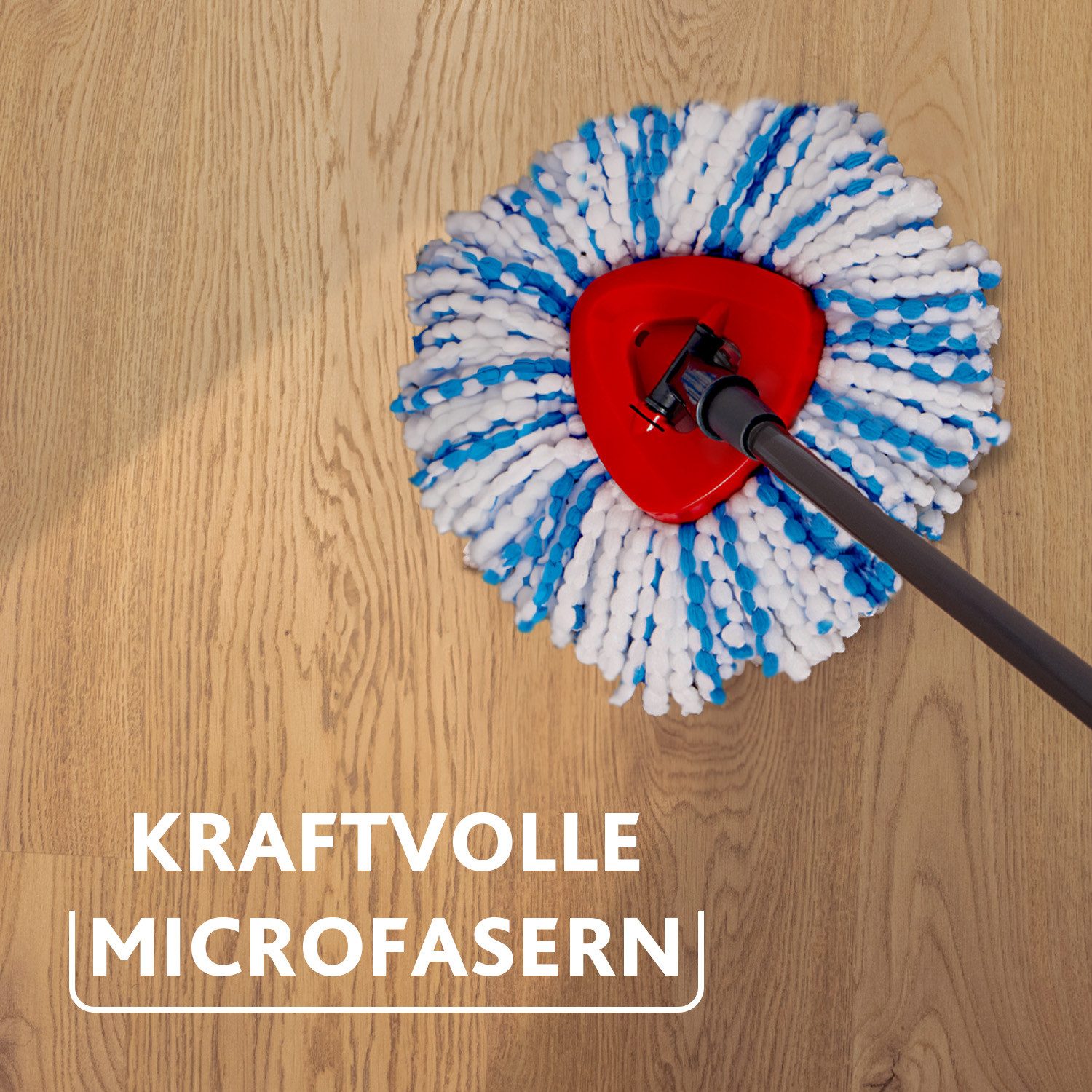 Vileda Vileda H2Pro Spinmop Ersatzbezug Wischbezug (Mikrofaser, 1-tlg., Ersatz-Wischkopf für das H2PRO Spin Mop System)