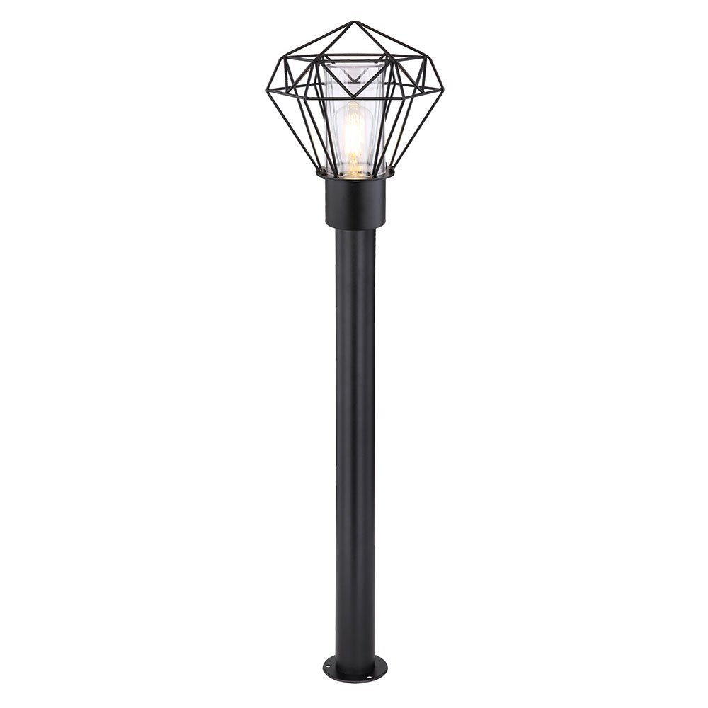 GLOBO LIGHTING Außen-Stehlampe, Leuchtmittel nicht inklusive, Außenleuchte Stehleuchte IP44 Gartenlampe schwarz