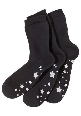 Lavana ABS-Socken (Packung, 3-Paar) mit Antirutschsohle im Sterndesign