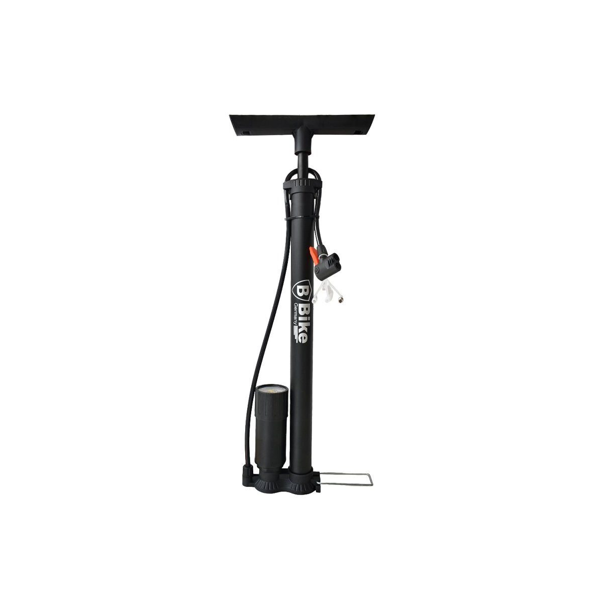 B-Bike Standpumpe 36341 (1-tlg), Standluftpumpe mit Manometer für präzise Druckkontrolle