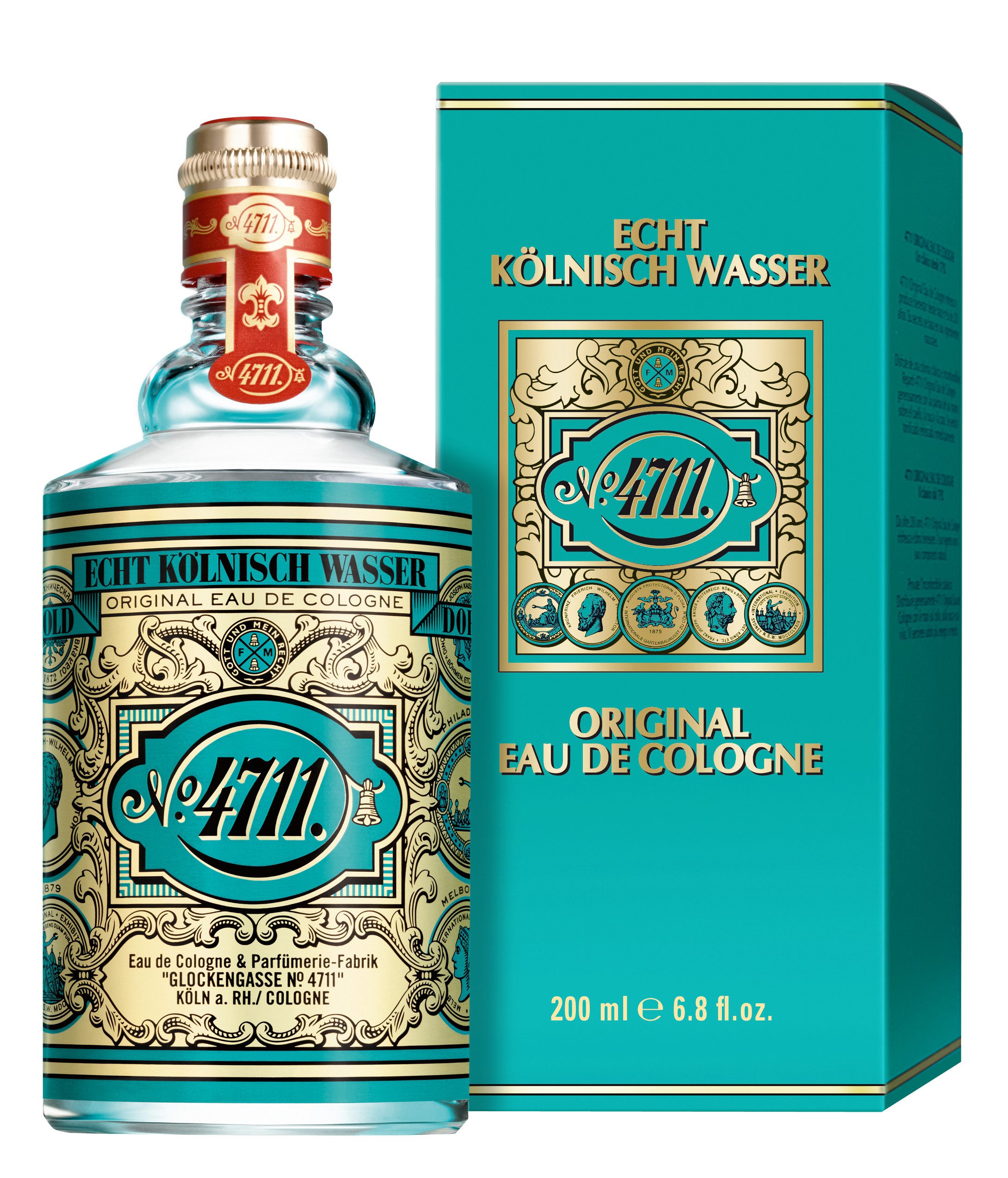 4711 Eau de Cologne 4711 ECHT KÖLNISCH WASSER, EdC 200 ml Molanusflasche in FS