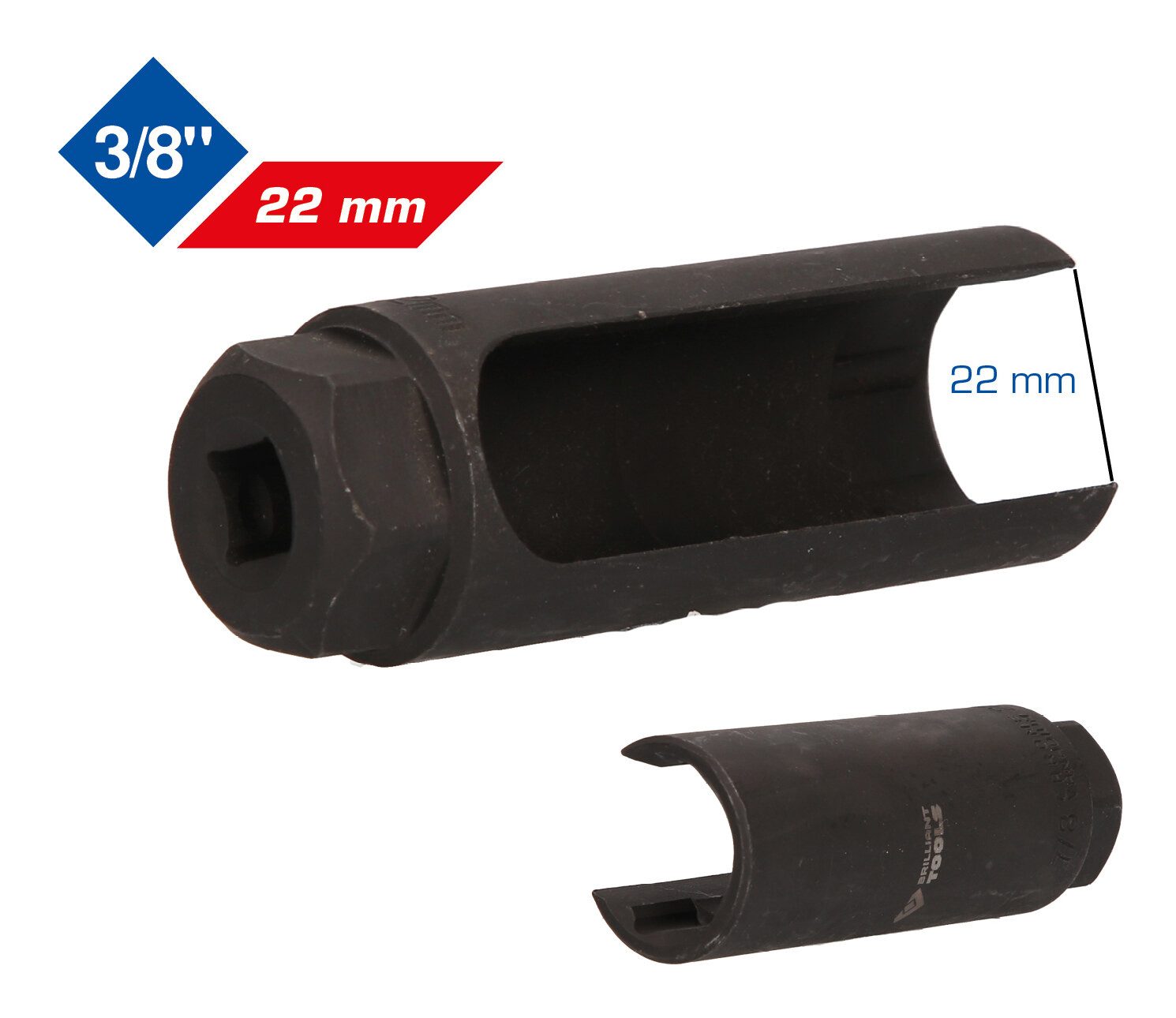 Brilliant Tools Stecknuss, Lambdasonden, lang