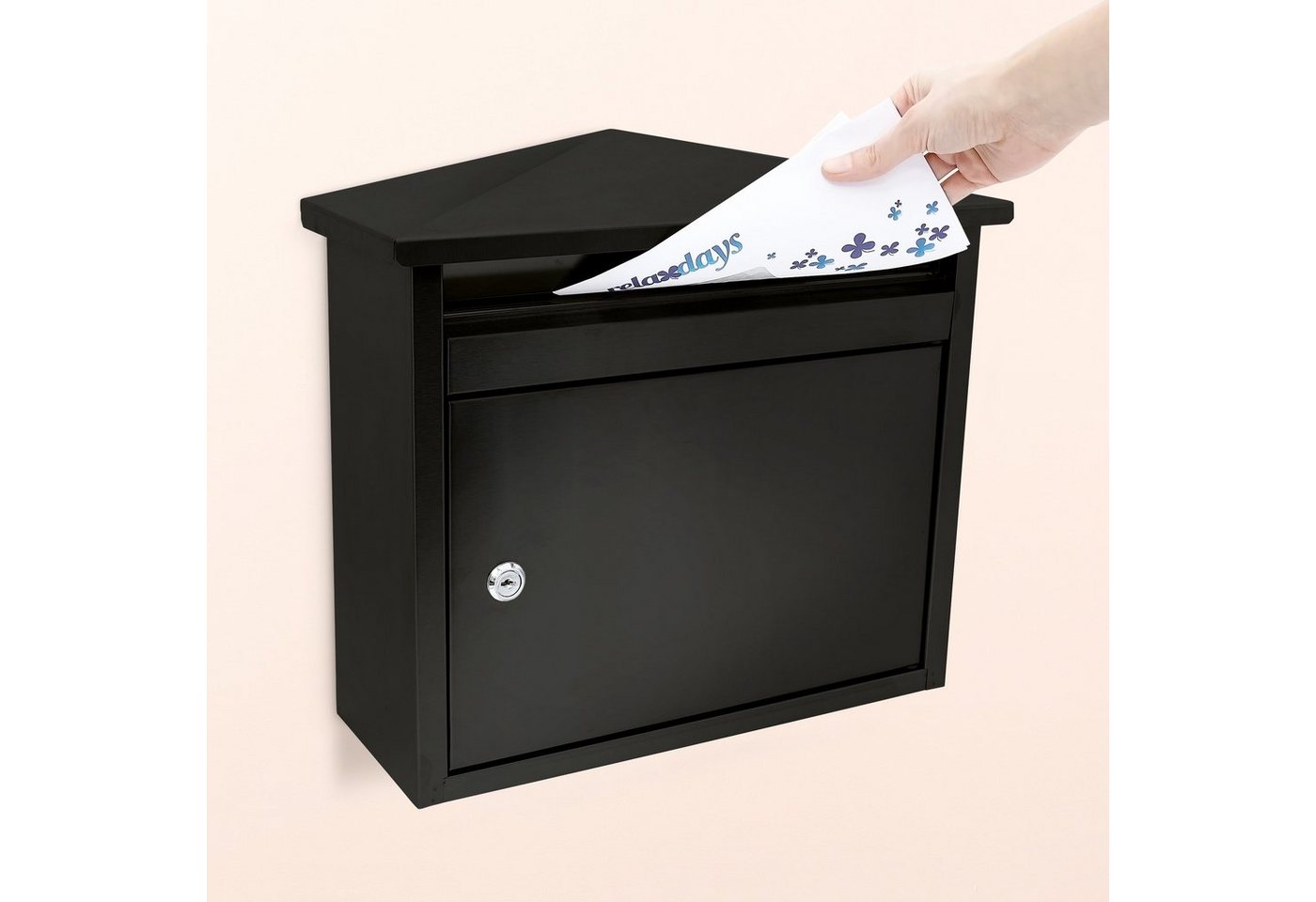 Thumbnail - relaxdays Briefkasten Eisen schwarz