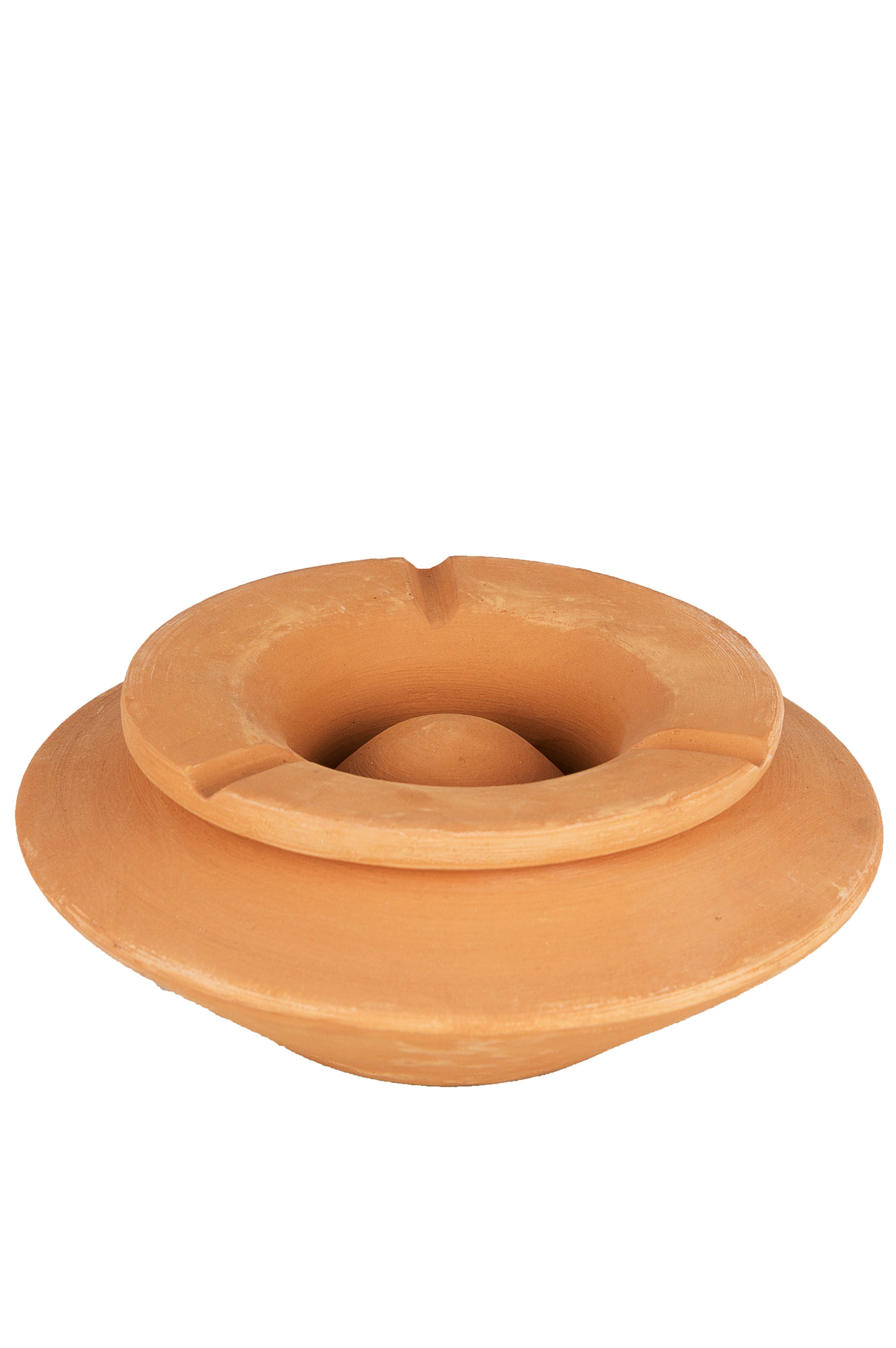 Marrakesch Orient & Mediterran Interior Aschenbecher Marokkanischer Aschenbecher Zagoura handgefertigt aus Keramik 16 cm, Handarbeit