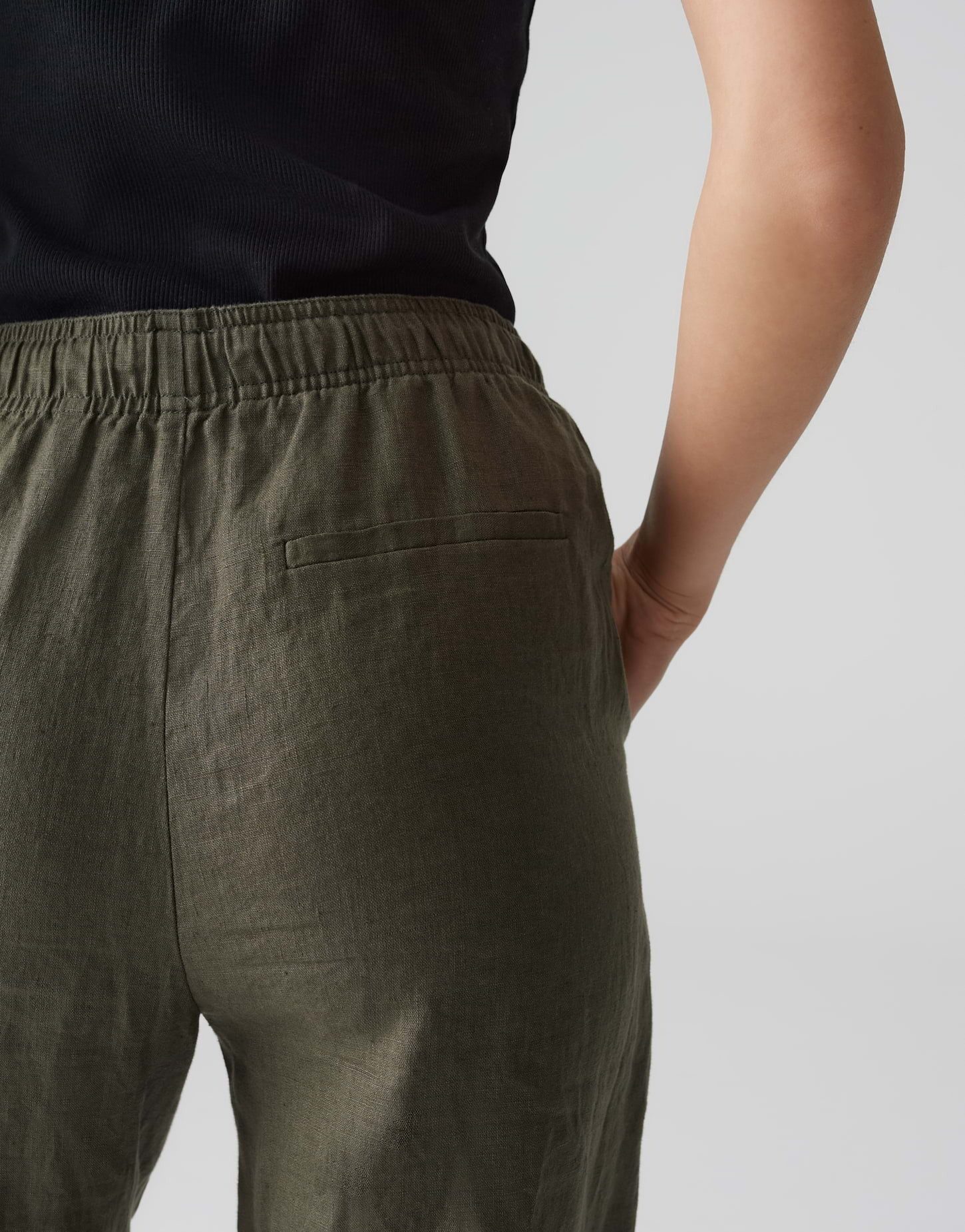 OPUS Leinenhose MILENI LINEN mit vorverlegter Seitennaht – Bild 4 von 5