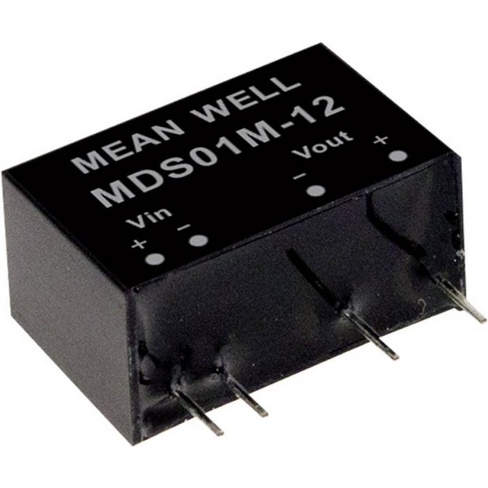 MeanWell Spannungswandler Mean Well MDS01N-12 DC/DC-Wandlermodul 84 mA 1 W Anzahl Ausgänge: 1 (MDS01N-12)