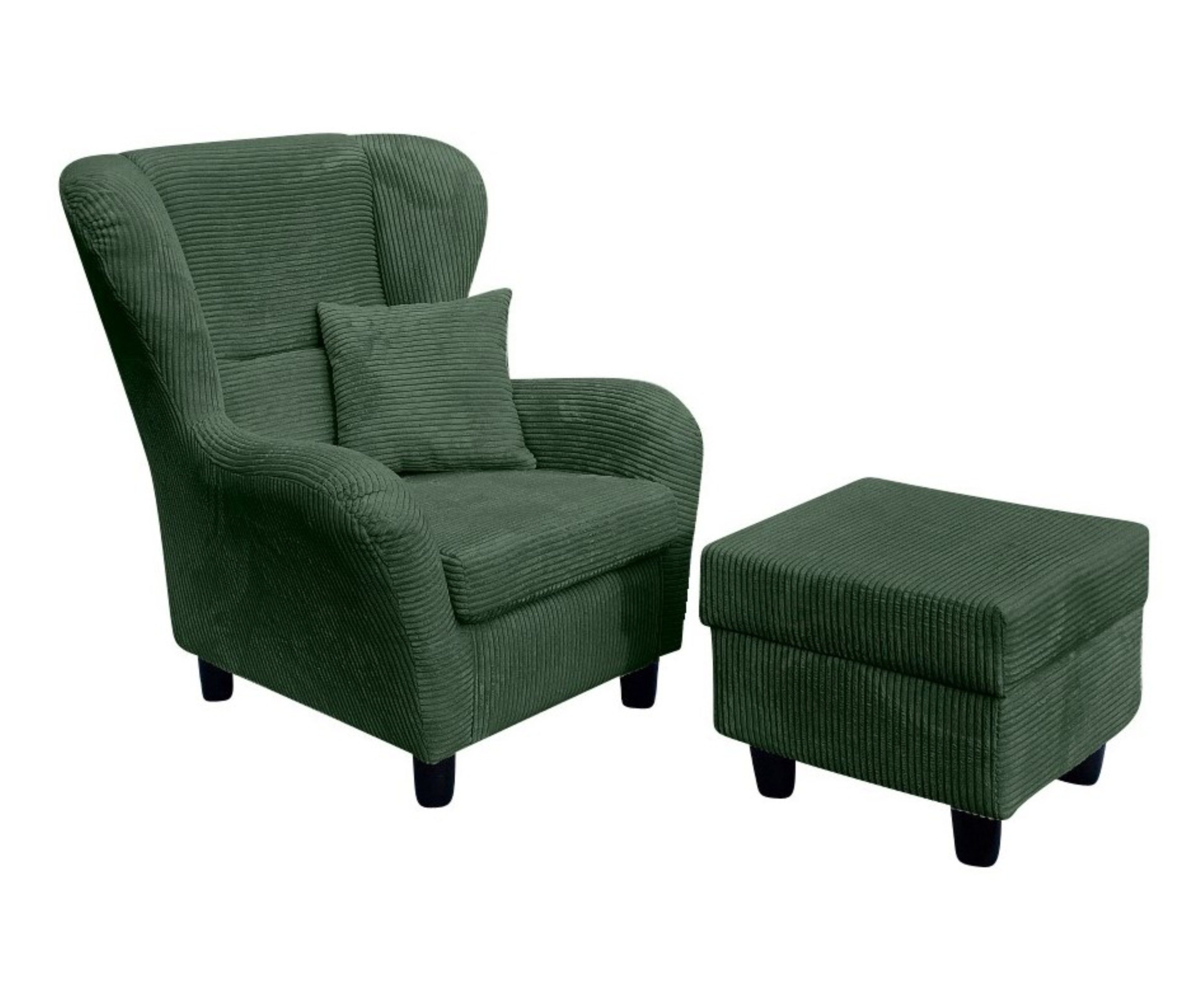 luma-home Ohrensessel 18018 (mit Hocker und günstig online kaufen