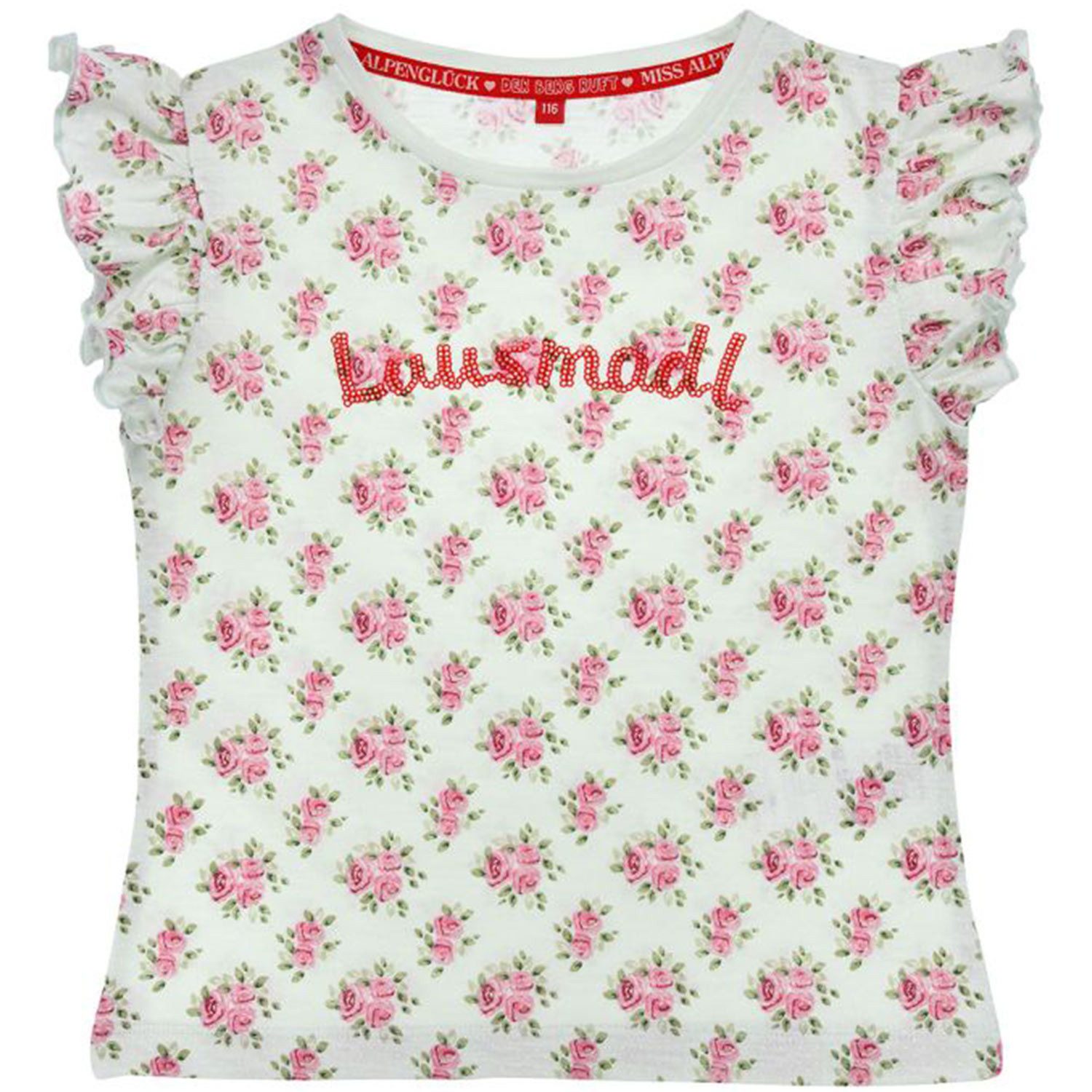T-Shirt BONDI Mädchen T-Shirt 'Lausmadl' 26106, Rose allo