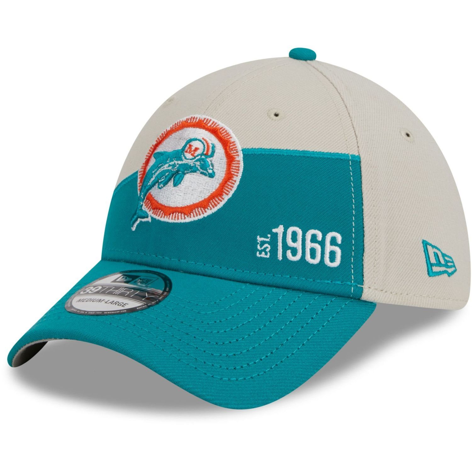 New Era Flex Cap 39Thirty SIDELINE HISTORIC Miami Dolphins