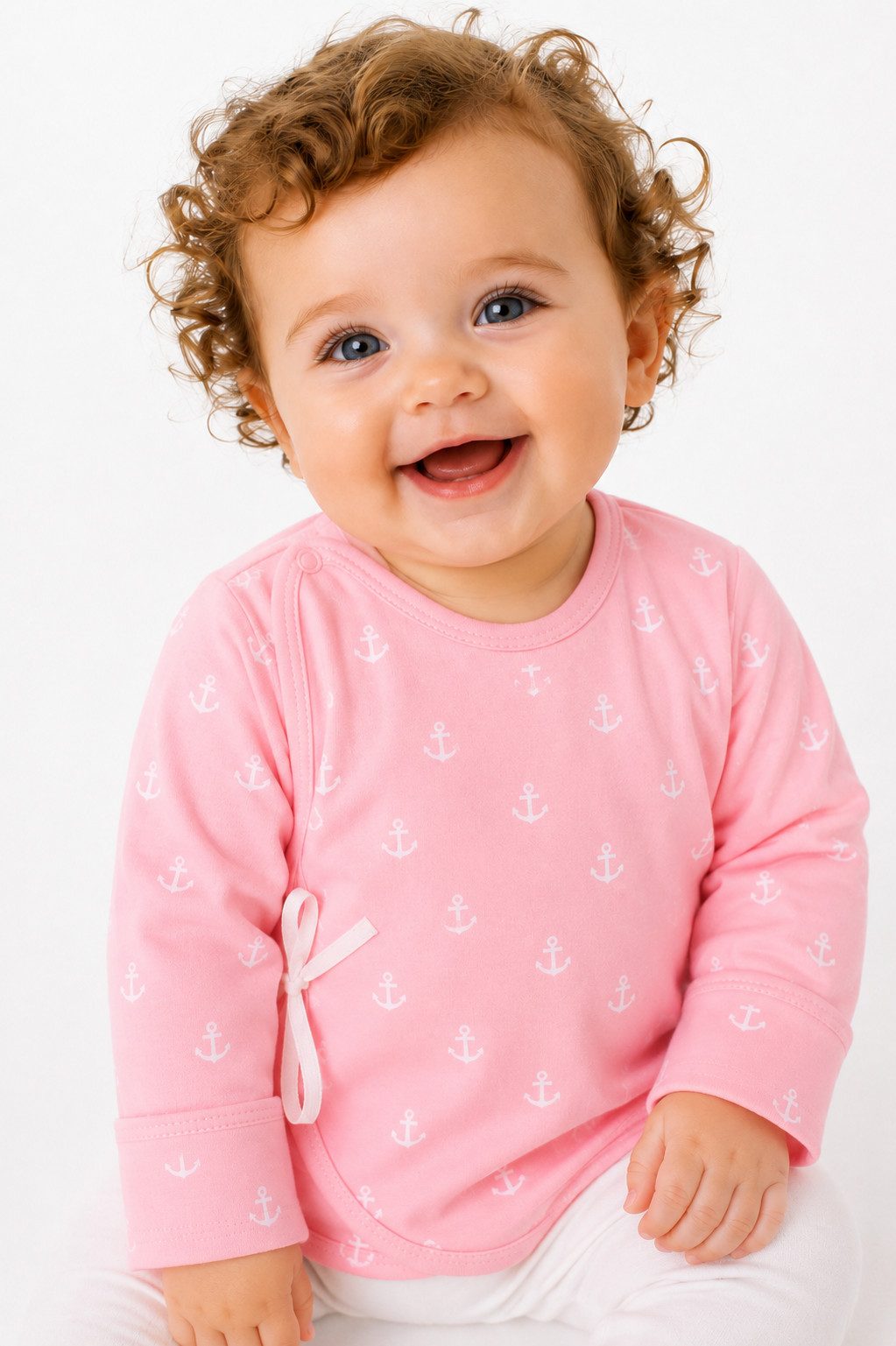 La Bortini Wickelshirt Baby Hemdchen Langarmshirt mit Kratzschutz für Neugeborene (Erstlingshemdchen, Shirt langarm für Jungen und Mädchen)