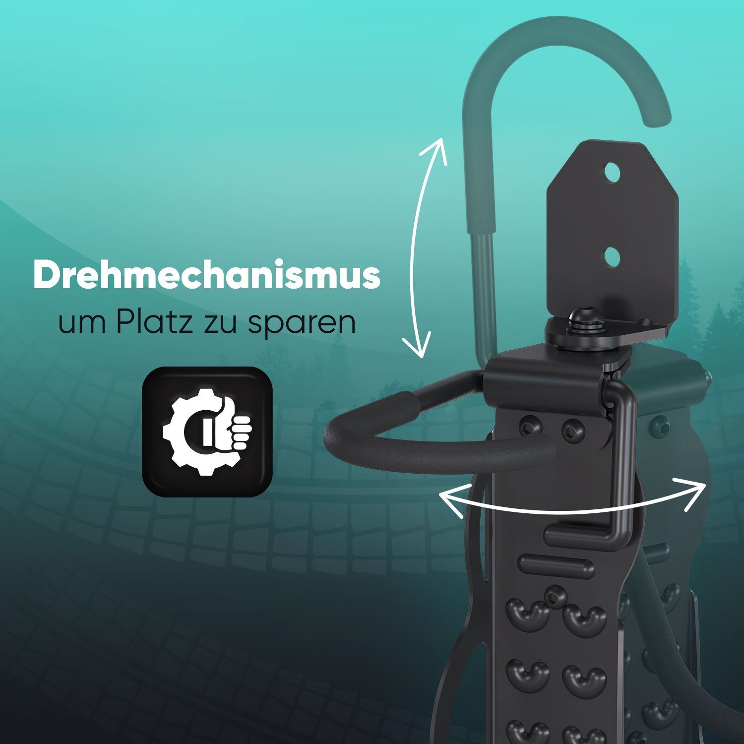 Optio Cycle Bicycle Holder Vertical Bicycle Mount Wall Mount, Bicycle Wall Mount Garage, Basement (1-piece)