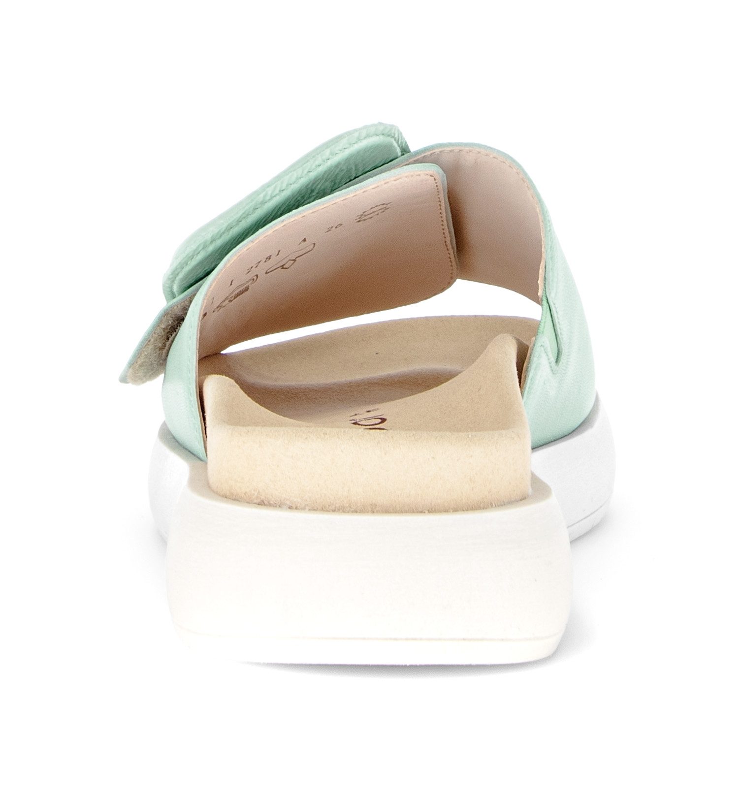 Gabor Pantolette Plateau, Schlupfschuh, Sommerschuh mit großer Zierschnalle