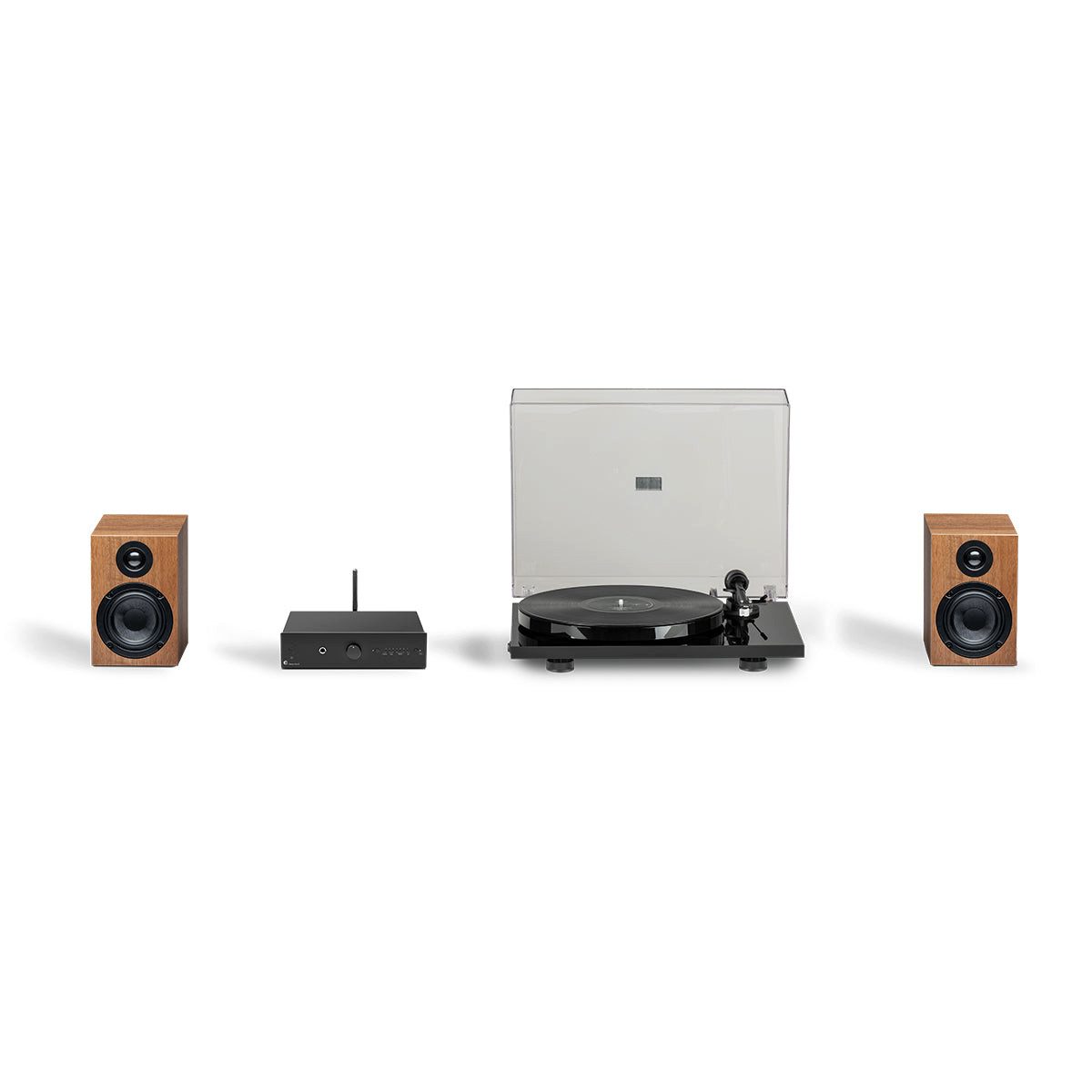 Pro-Ject Audio-System Pro-Ject Stereo Set E Phono - schwarz / Nussbaum